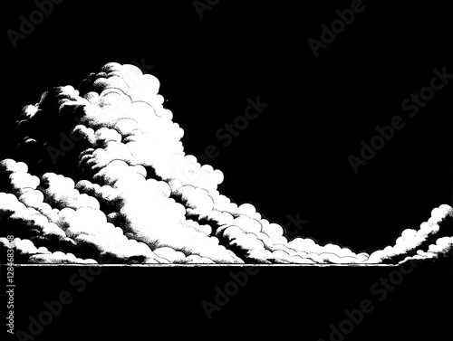 Dramatic Cloudscape Illustration