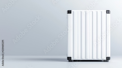 Wallpaper Mural White storage container on gray background, ideal for website banners Torontodigital.ca