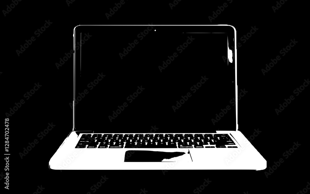 Fototapeta premium Sleek Modern Laptop Design