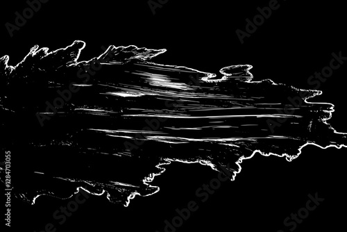 Stunning Black Paint Stroke Graphic Design