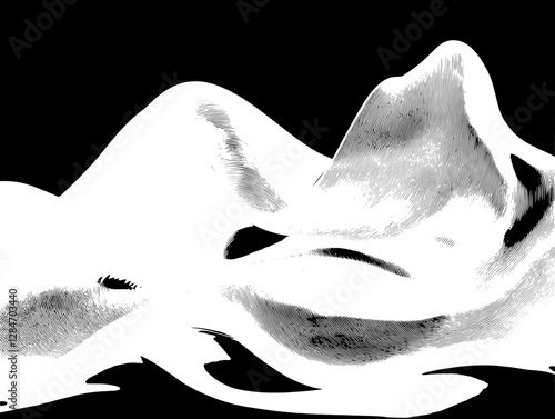Elegant Abstract Fabric Design