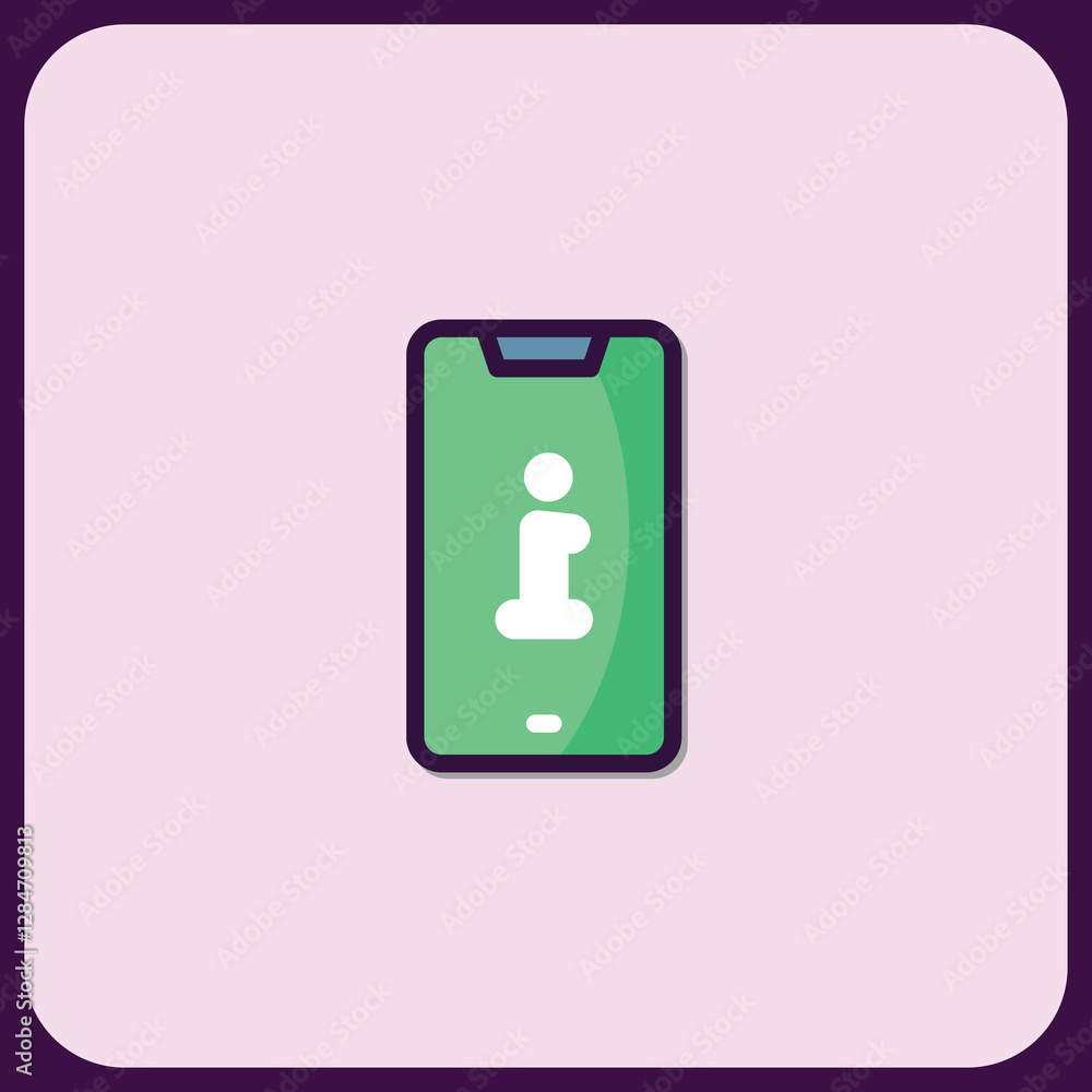 Mobile Phone Information Icon Design Element Mobile Phone Information Icon Design Element