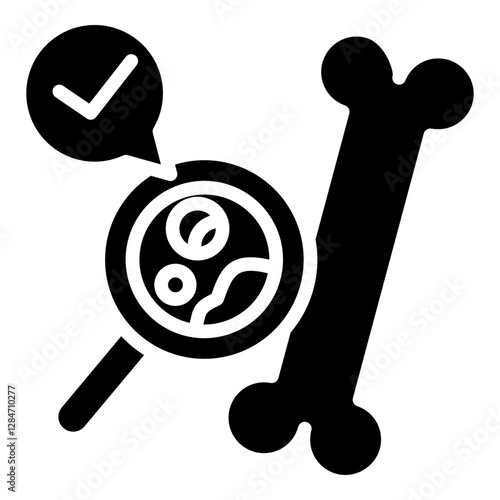 Bone Density glyph icon