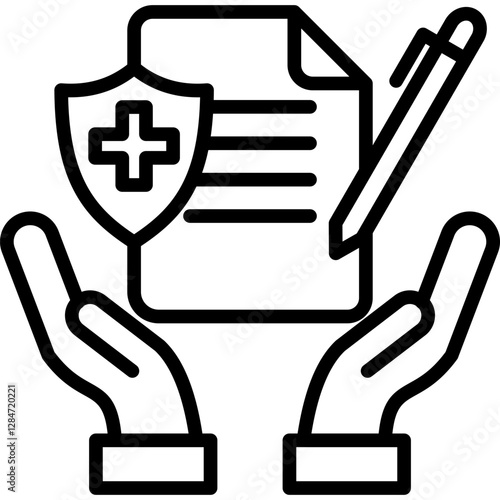 Health Insurance line icon
