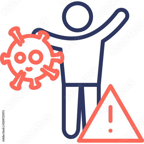 Symptoms line color icon