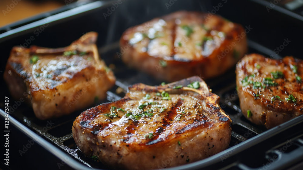 Golden Crisp: Air-Fried Pork Chops for a Healthier Bite Golden Crisp: Air-Fried Pork Chops for a Healthier Bite