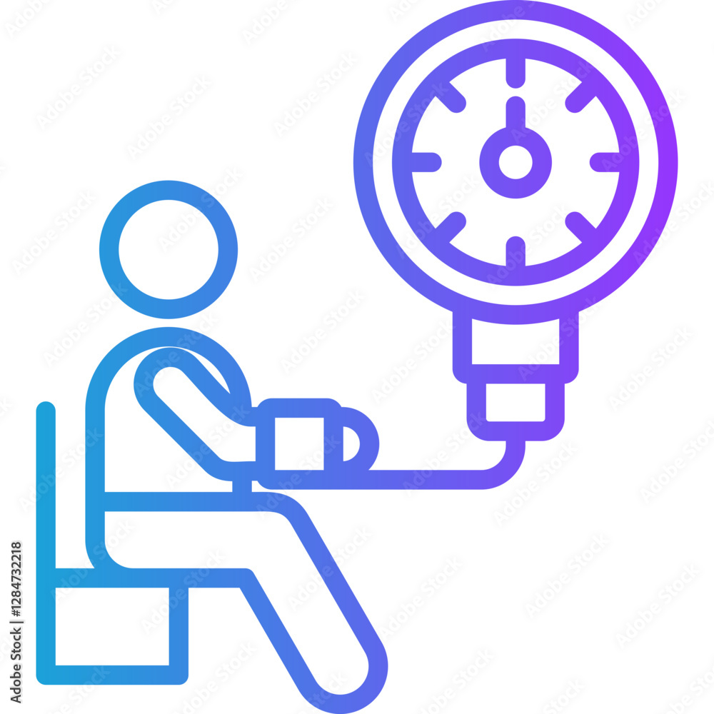 Blood Pressure line gradient icon Blood Pressure line gradient icon