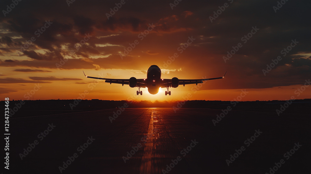 Skyward Dreams: A Sunset Departure Skyward Dreams: A Sunset Departure