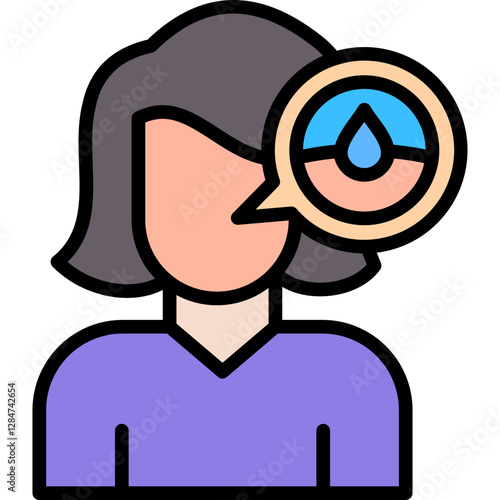 Skin Check lineal color icon