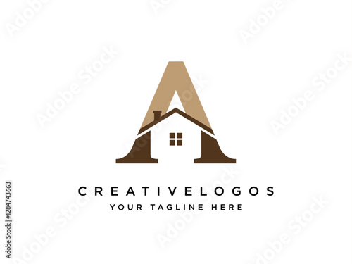 editable logo design for real estate business, Letter A Logo Alphabet A Logo, custom house logo, construction, architecture modern unique elegant design
