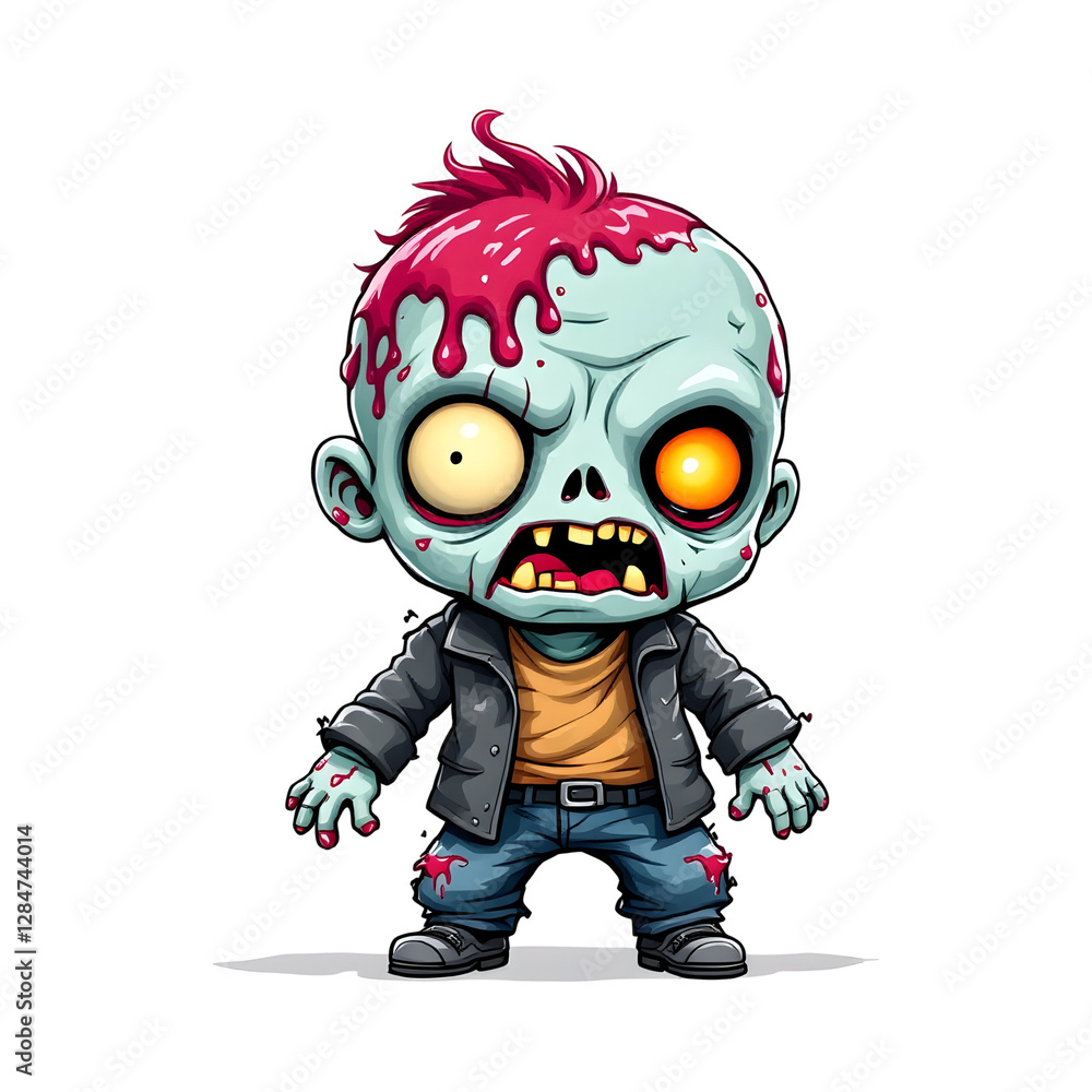 Chibi Zombie Transparent Background