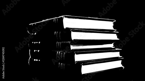 Towering Books: A Stacked Collection of Knowledge