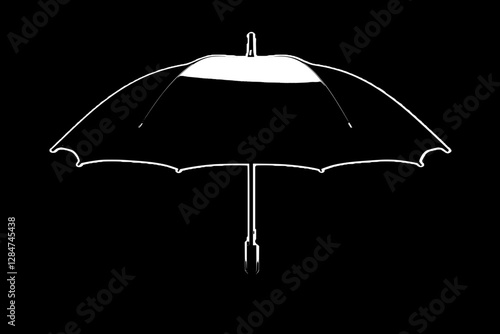 Stylish Black and Grey Umbrella Design