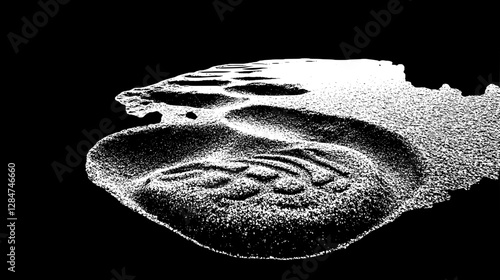 Intricate Sand Patterns, A Winter's Day