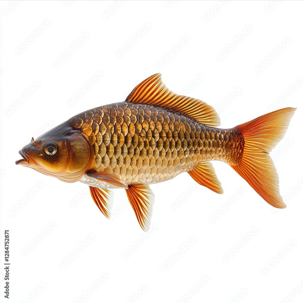 Fototapeta premium A close-up of a fish that clearly displays its scales and other notable characteristics