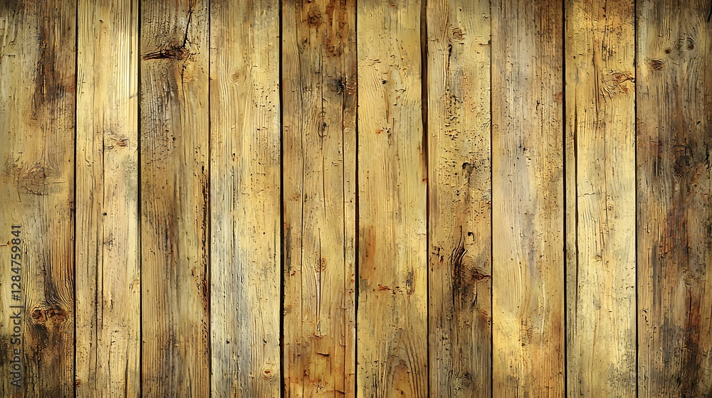 Naklejka premium Detailed light maple wood texture with a rustic charm, perfect for wide banner designs or digital backgrounds.