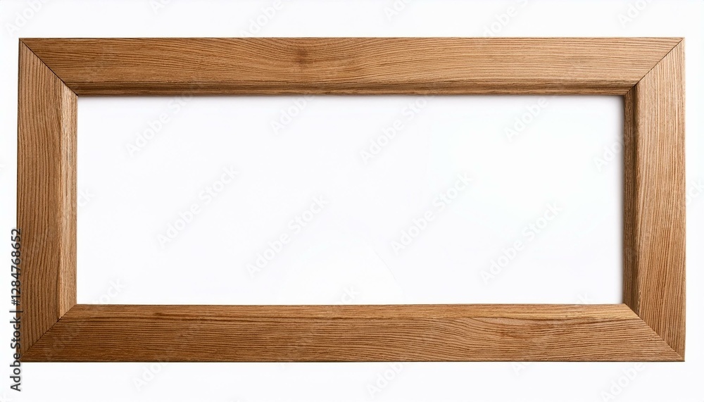 wood picture frame isolated on white background with clipping path image display concept wood picture frame isolated on white background with clipping path image display concept