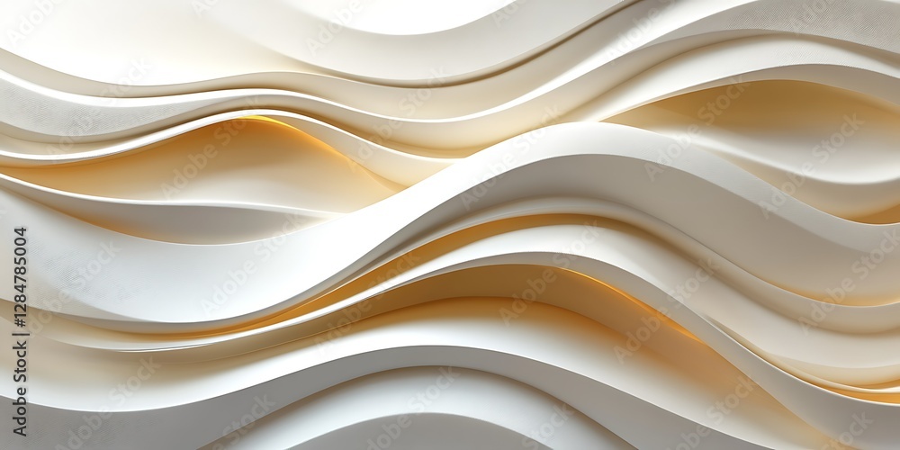 Obraz premium Abstract wavy architectural surface