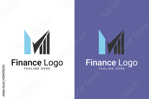 Investment logo finance logo, financial investment logo, business logo With letter M