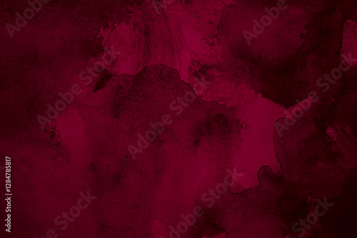 Obraz na płótnie Black dark purple red burgundy wine magenta maroon plum watercolor water. Abstract art colorful background. Chaos splash daub stain blob splatter grunge dirty. Fantasy horror. Design. w salonie