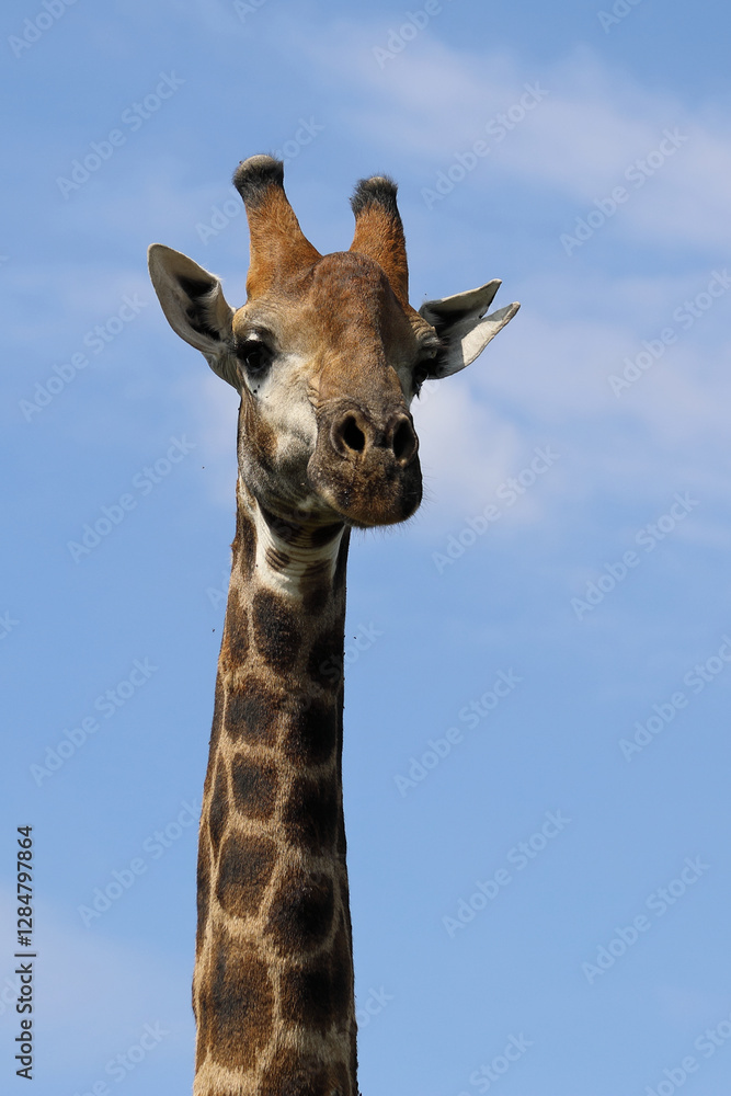 Naklejka premium Giraffe / Giraffe / Giraffa camelopardalis