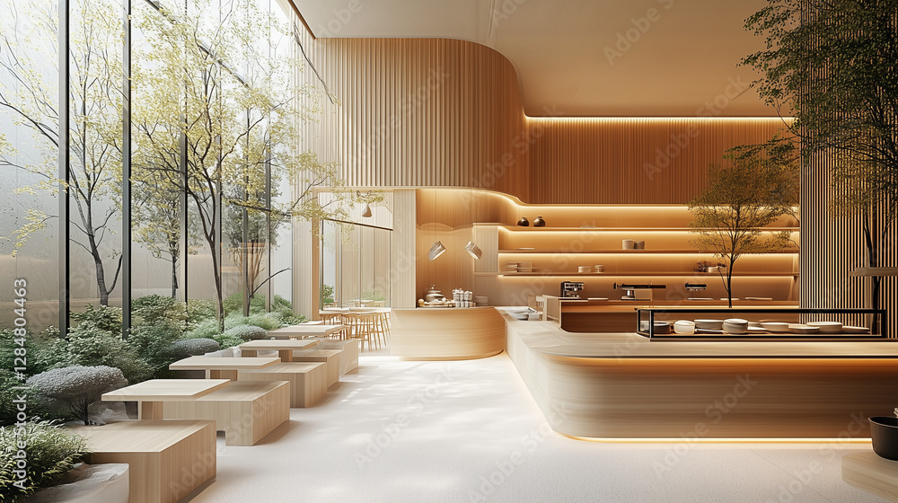 Modern architectural interior – Ai generative Modern architectural interior – Ai generative