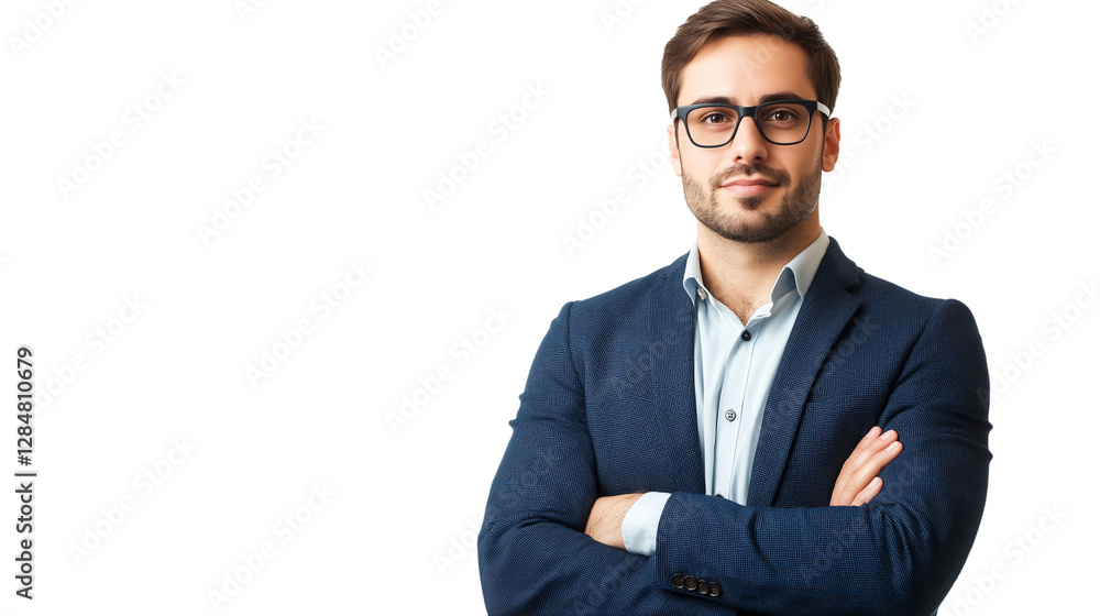 Portrait of a handsome businessman wearing suit isolated on transparent background, cut out Portrait of a handsome businessman wearing suit isolated on transparent background, cut out