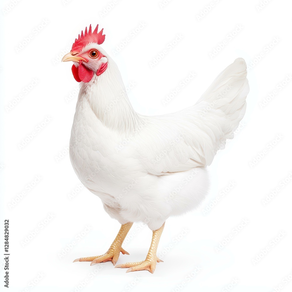 Capture the essence of isolation with this hen, showcasing its stunning colors and unique texture in a serene backdrop.