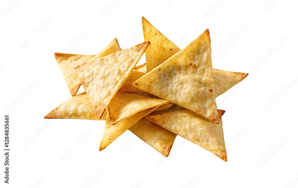 Tortilla chips isolated on a transparent or white background, png. Tortilla chips isolated on a transparent or white background, png.