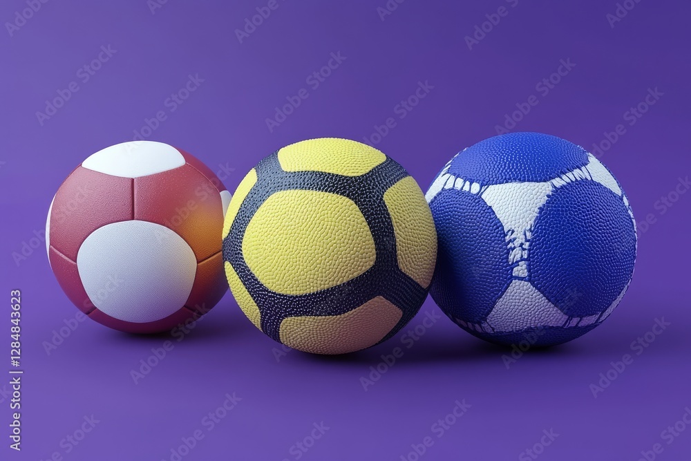 An illustrated 3D banner highlighting betting and gambling on sports like soccer, football, basketball, tennis, and volleyball An illustrated 3D banner highlighting betting and gambling on sports like soccer, football, basketball, tennis, and volleyball