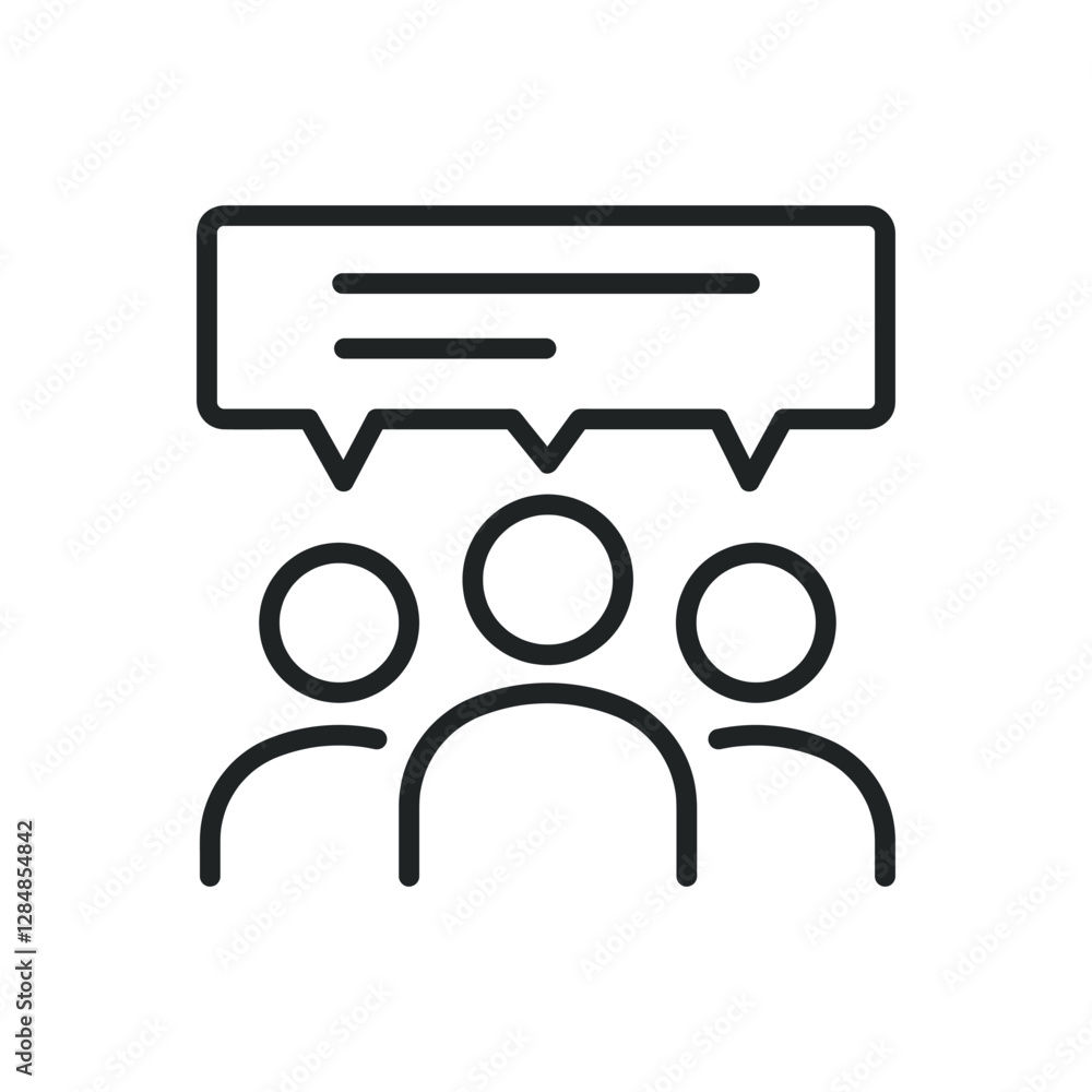 Testimonial thin line icons. Editable stroke and Perfect pixel on transparent background Testimonial thin line icons. Editable stroke and Perfect pixel on transparent background