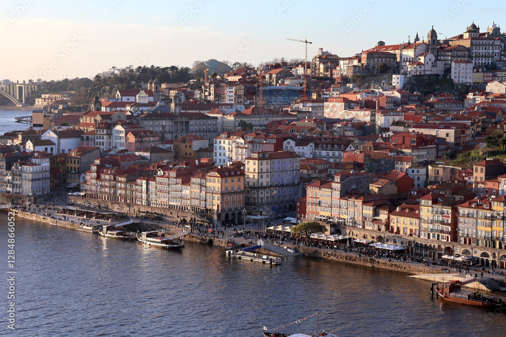 view of the old town of Porto Portugal view of the old town of Porto Portugal