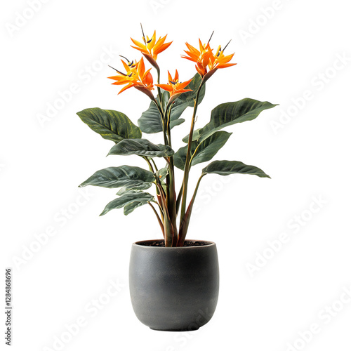 Wallpaper Mural A Tropical Bird of Paradise Plant with Unique Orange Isolated on Transparent Background Torontodigital.ca