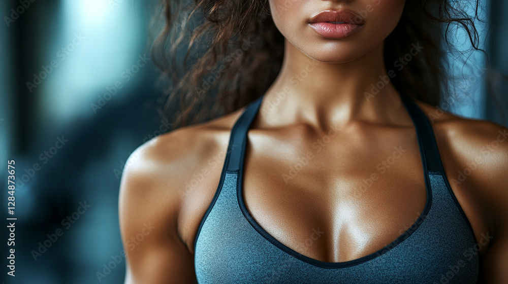 A woman in a sports bralet and workout outfit stands confidently in a modern gym, with a bright, empty white background, symbolizing strength, fitness, and empowerment.
A woman in a sports bralet and workout outfit stands confidently in a modern gym, with a bright, empty white background, symbolizing strength, fitness, and empowerment.