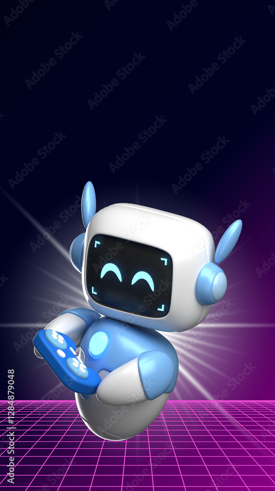 Fototapeta premium Modern cute robot
