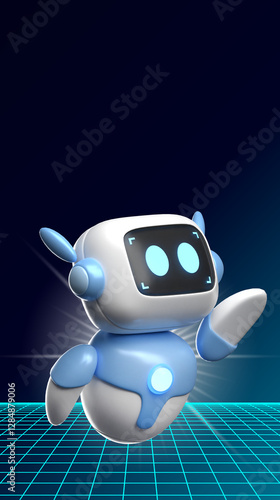 Modern cute robot
