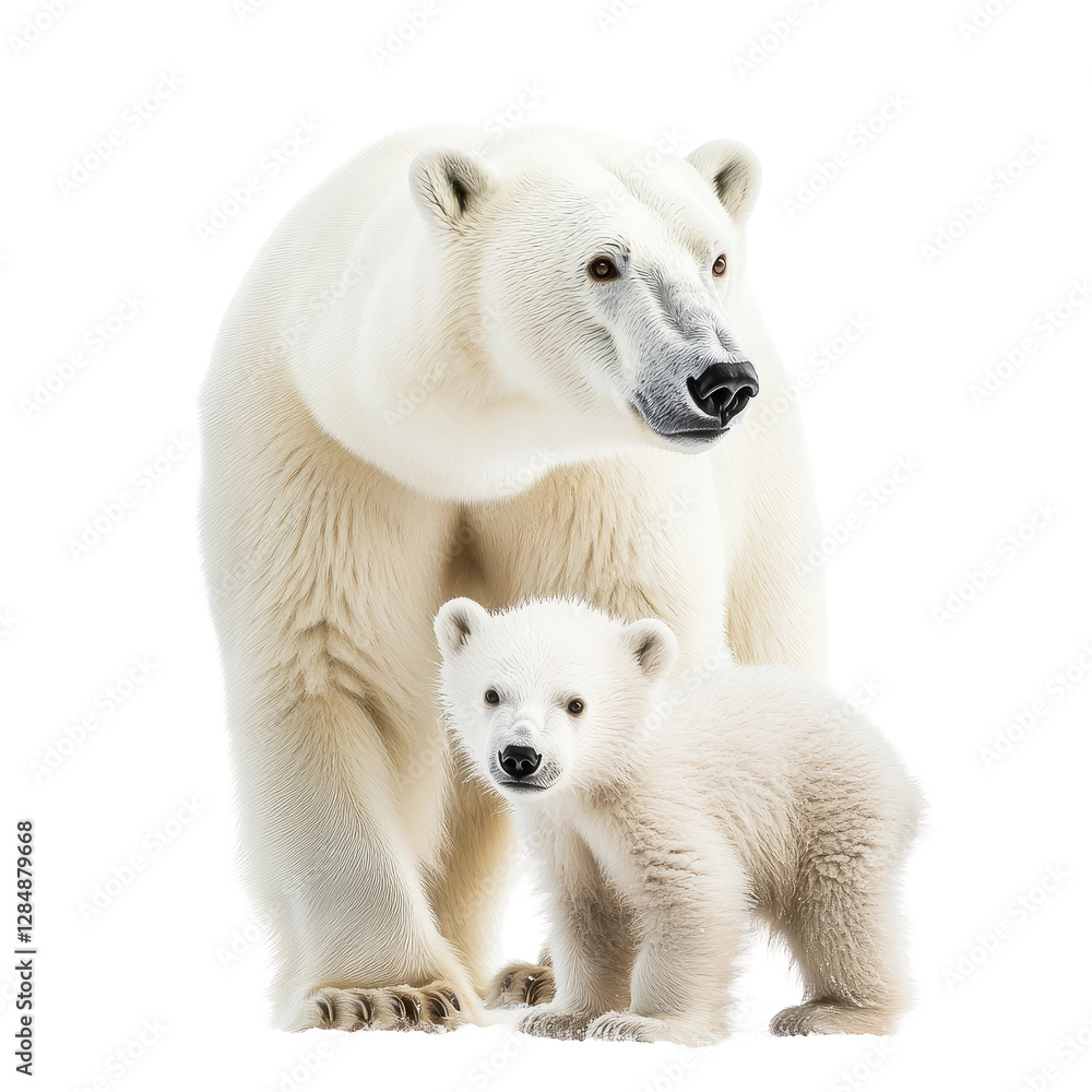 polar bear isolated on white background polar bear isolated on white background