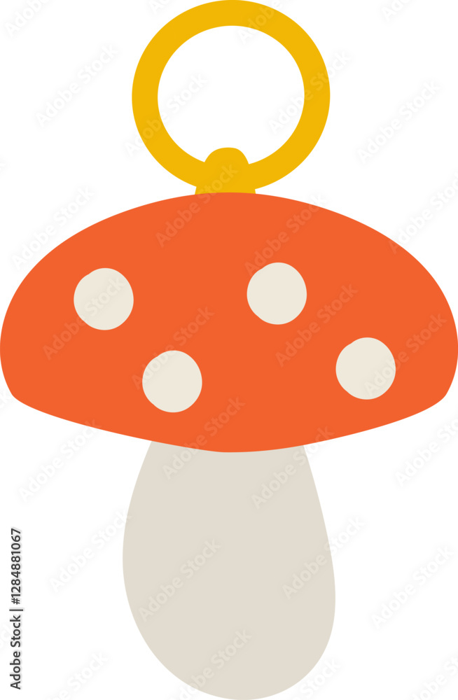 Obraz premium Beaded Mushroom Element