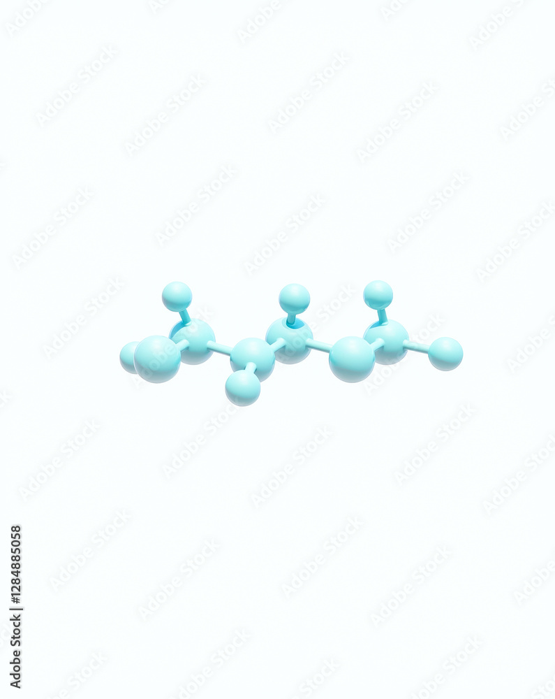 3d model of a molecule in light blue 3d model of a molecule in light blue