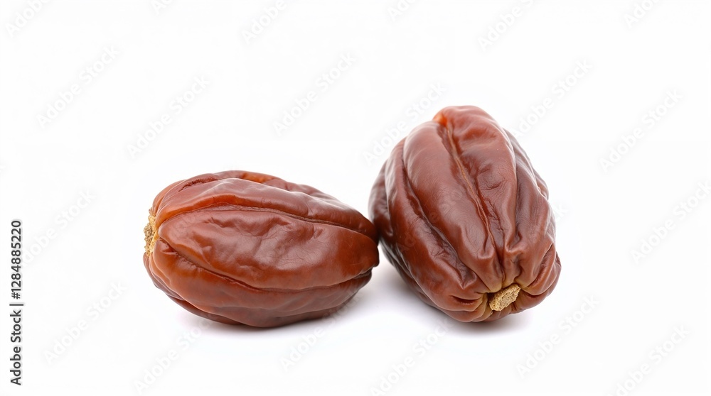 closeup pile of dry date palm fruit isolated on white background closeup pile of dry date palm fruit isolated on white background