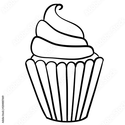 cupcake vector illustration