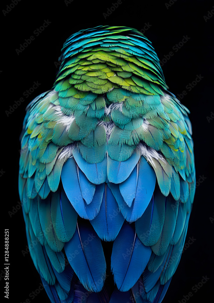 Fototapeta premium Cobalt-Winged Parakeet Perched on Branch