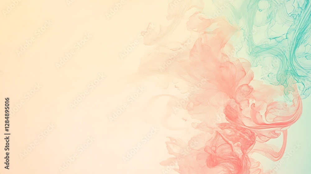 Abstract Pastel Ink Swirls Design Background Abstract Pastel Ink Swirls Design Background