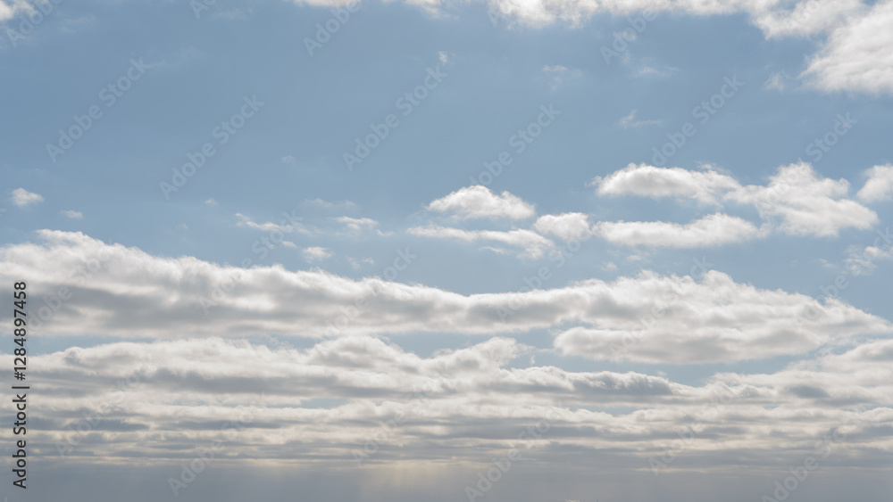 winter sky with clouds