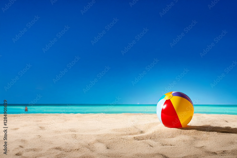 Obraz premium Generated Image of Beach Ball