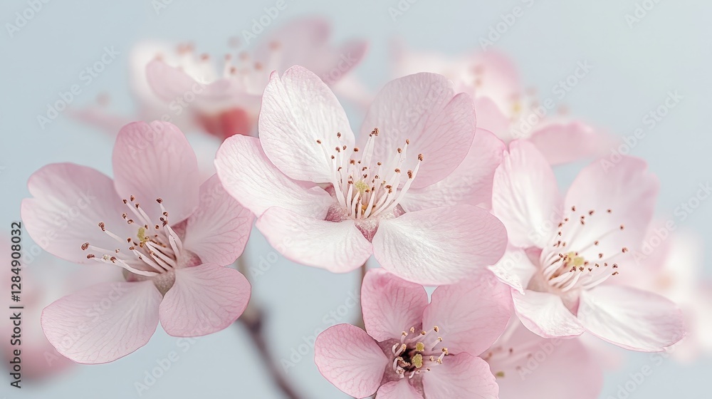 A close-up of delicate pink cherry blossoms against a soft background. A close-up of delicate pink cherry blossoms against a soft background.