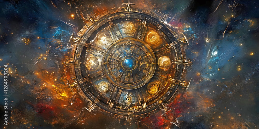 star sign chart, ai generated. star sign chart, ai generated.