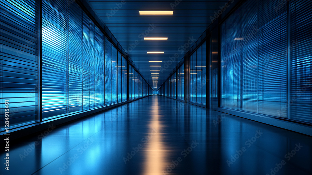 A seamless skyscraper facade with blue tinted windows and blinds at night, glowing lights against dark exterior walls, symbolizing modern architecture, professionalism, and urban sophistication.
A seamless skyscraper facade with blue tinted windows and blinds at night, glowing lights against dark exterior walls, symbolizing modern architecture, professionalism, and urban sophistication.