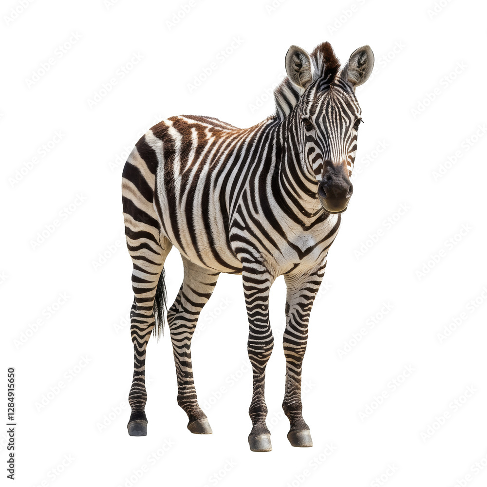 zebra standing on white background, PNG, zebra face, striped fur, animal head, wildlife icon zebra standing on white background, PNG, zebra face, striped fur, animal head, wildlife icon