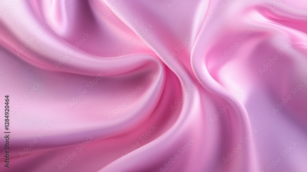 Obraz premium Elegant pink silk fabric background with natural folds and soft highlights